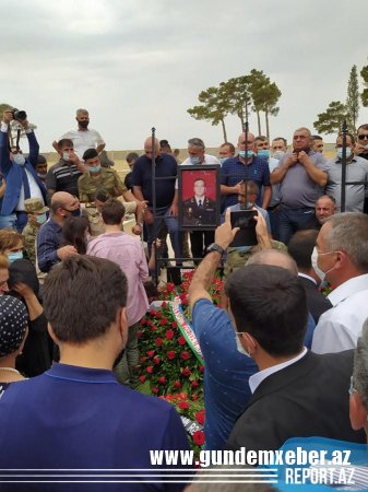 Şəhid general və polkovnik dəfn olundu - FOTOLAR