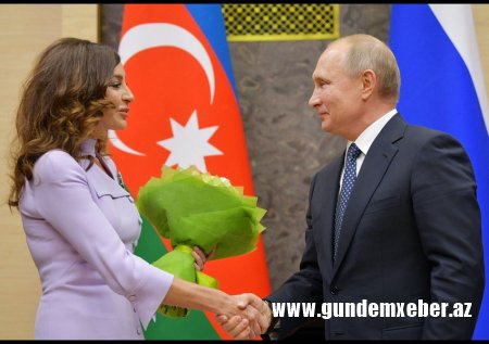 Vladimir Putin Mehriban Əliyevanı təbrik etdi