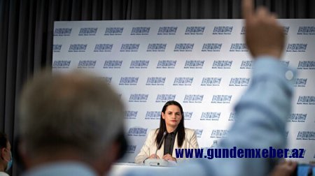 Tixanovskaya Belarusa yardım barədə Aİ ilə razılığa gəldi