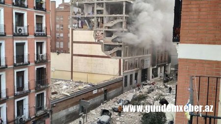 Madriddə qocalar evində baş verən partlayış nəticəsində həyatını itirənlər var - YENİLƏNİB