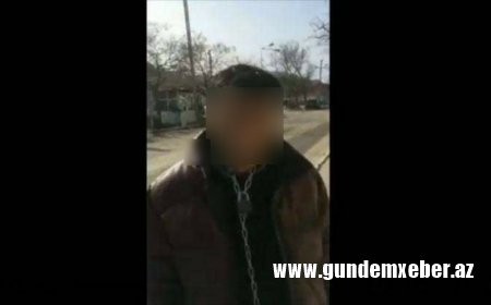 Bakıda kişini zəncirlə bağlayan mağaza sahibi məsuliyyətə cəlb edilib