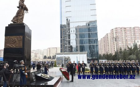 Prezident İlham Əliyev “Ana harayı” abidəsini ziyarət edib
