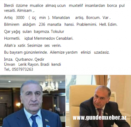 “Allah xatirinə səsimizə səs verin” – Lerik sakini deputatdan kömək istədi
