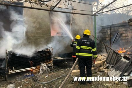 Azərbaycanda DƏHŞƏT - 53 yaşlı qadın diri-dir yanıb öldü