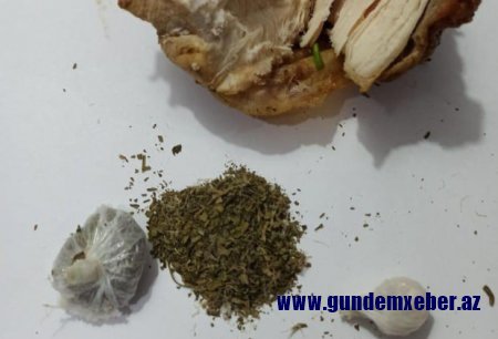 Məhbusun anası həbsxanaya toyuq ətinin içində narkotik keçirmək istədi - FOTO
