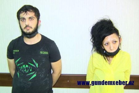 Bakıda qadın narkotacir və tanışı saxlanılıb - FOTO