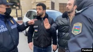 Fəallar Rusiyanın Azərbaycandakı Səfirliyinin binası qarşısında etiraz aksiyası keçirməyə cəhd edib