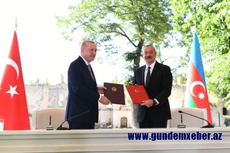 Ərdoğanın təsdiq etdiyi Şuşa Bəyannaməsi barədə qərar rəsmən yayımlandı