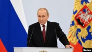 Putin Ukraynanın dörd işğal olunmuş rayonunun Rusiya ilə birləşdirilməsinə dair sənədlər imzalayıb