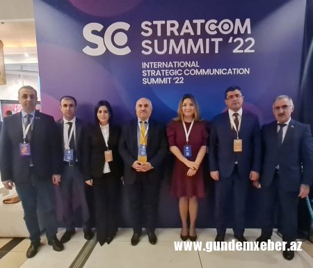 Azərbaycan nümayəndə heyəti Beynəlxalq Strateji Kommunikasiya Sammitində iştirak edir