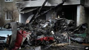Ukraynada helikopter qəzasında daxili işlər naziri Denis Monastırski də daxil olmaqla, azı 14 nəfər ölüb