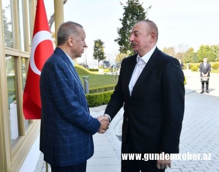 İstanbulda İlham Əliyevlə Rəcəb Tayyib Ərdoğanın görüşü olub - YENİLƏNİB