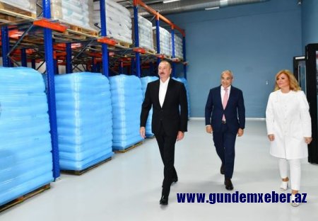 İlham Əliyev Bakıda dərman istehsalı zavodunun açılışında iştirak edib