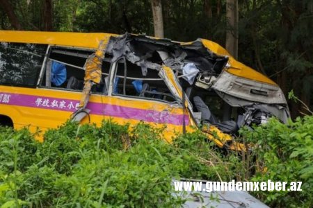Honkonqda avtobusların toqquşması nəticəsində 40-a yaxın insan yaralanıb