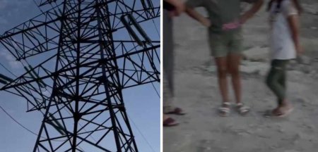 Yüksək gərginlikli elektirik xəttinin altında gərgin həyat yaşayan sakinlər - FOTOLAR