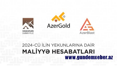 “AzerGold” QSC və onun törəmə şirkətlərinin ötən ilin yekunlarına dair maliyyə nəticələri açıqlanıb