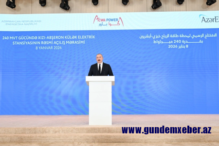 Prezident: Azərbaycan bölgənin çox etibarlı və böyük elektrik generasiya gücünə malik ölkəsi olacaq