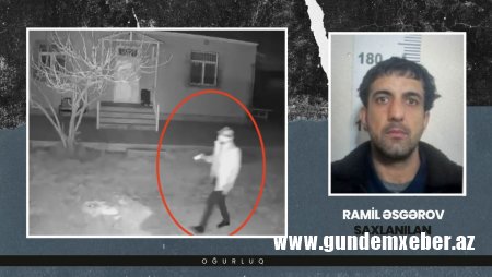 Sabunçu rayonunda evlərdən 25  min manatlıq oğurluq edən şəxs saxlanılıb