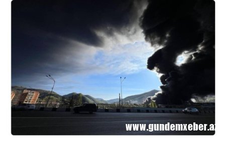 Ukrayna dronları yenidən Tuapsedə neft emalı zavoduna zərbə endirib