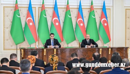 Prezidentlər mətbuata bəyanatlarla çıxış etdilər -FOTO