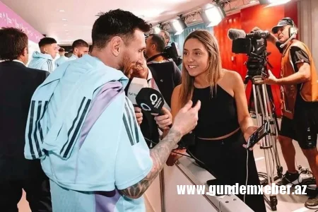 Messi jurnalistlə olan eşq şayiələrini ilk dəfə şərh etdi