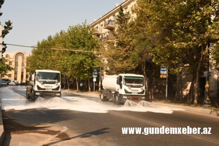 BŞİH: Bu gün Bakının 556 küçəsi yuyulub