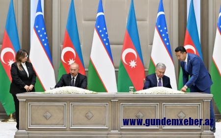 Azərbaycan-Özbəkistan sənədlərinin imzalanması və mübadiləsi mərasimi oldu