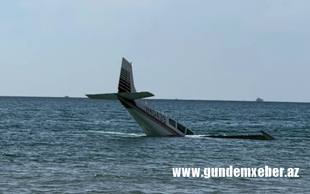 Qadın pilot nasaz təyyarəni suya endirməyi bacardı - Xəsarət almadı