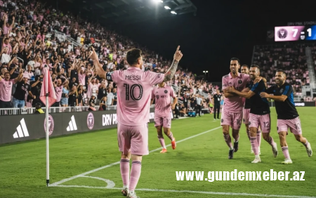 Messi MLS matçında dörd qol vurdu